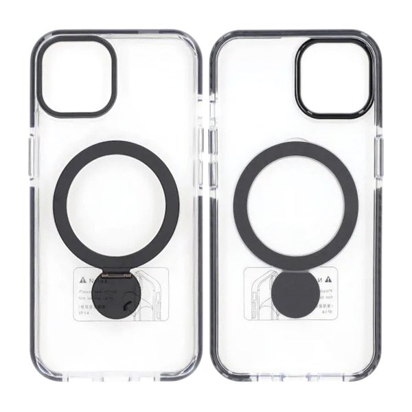 iPhone 15 Skal Ringstativ MagSafe Svart