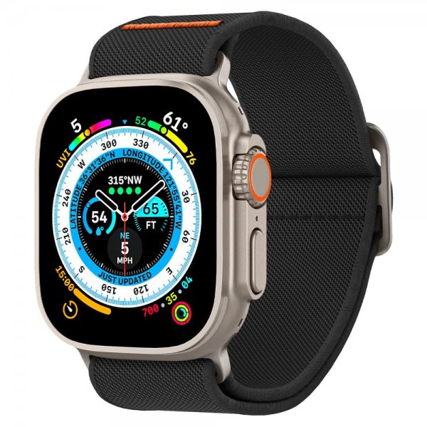 Spigen Apple Watch 44/45/46mm/Ultra 49mm Armband Lite Fit Ultra Svart