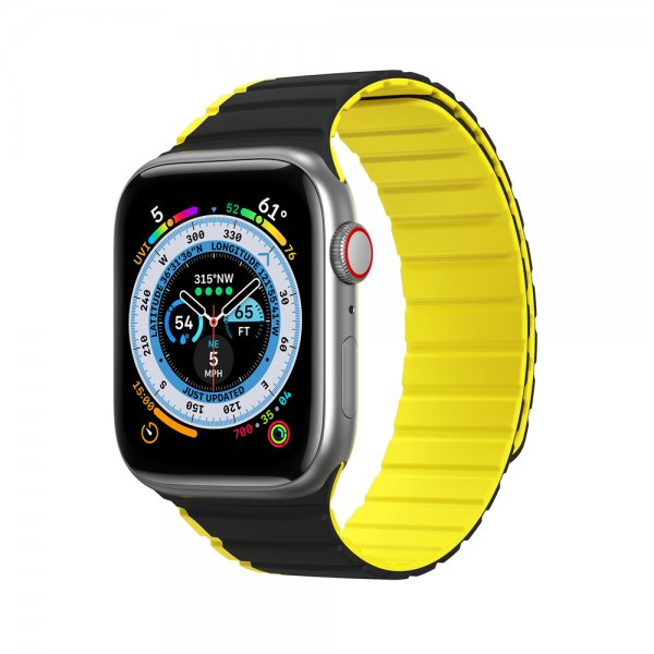Dux Ducis Apple Watch 38/40/41/42mm Armband LD Series Svart Gul