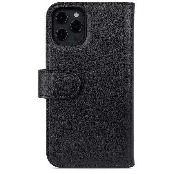 holdit iPhone 12/iPhone 12 Pro Fodral WalletCase Extended Löstagbart Skal Svart