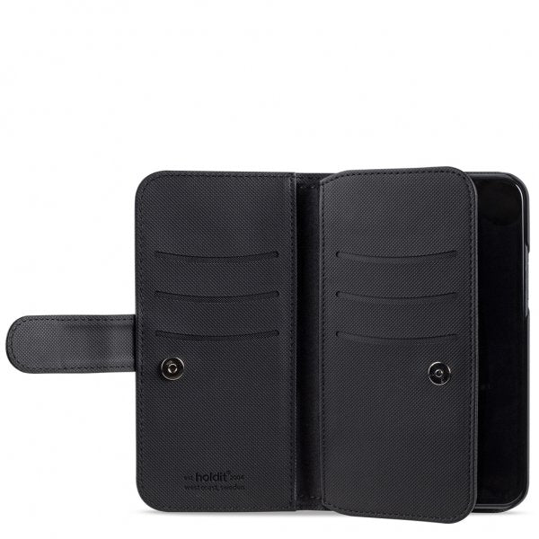 holdit iPhone 12/iPhone 12 Pro Fodral WalletCase Extended Löstagbart Skal Svart