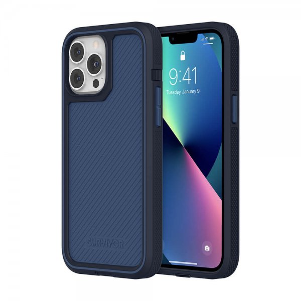 Survivor iPhone 13 Pro Max Skal All-Terrain Earth Storm Blue