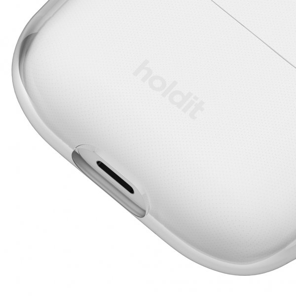 holdit AirPods Pro/AirPods Pro 2 Skal Seethru Vit
