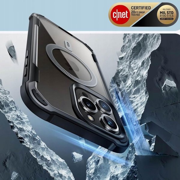 Supcase iPhone 15 Pro Max Skal Ares Mag Svart