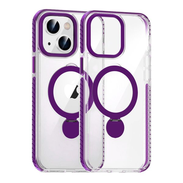 iPhone 15 Skal Ringstativ MagSafe Lila