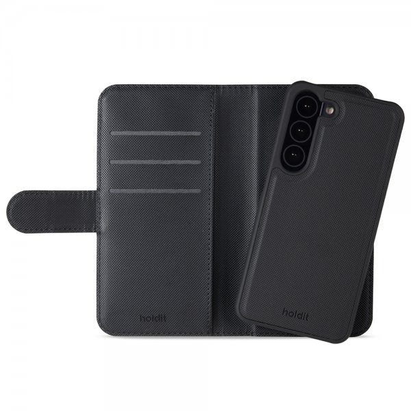 holdit Samsung Galaxy S23 Fodral Wallet Case Magnet Svart