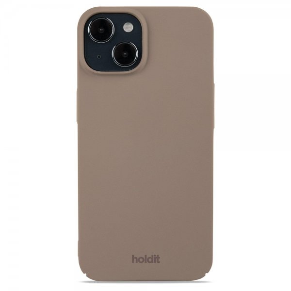 Holdit iPhone 15 Skal Slim Case Mocha Brown