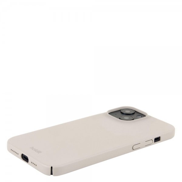 Holdit iPhone 15 Plus Skal Slim Case Light Beige