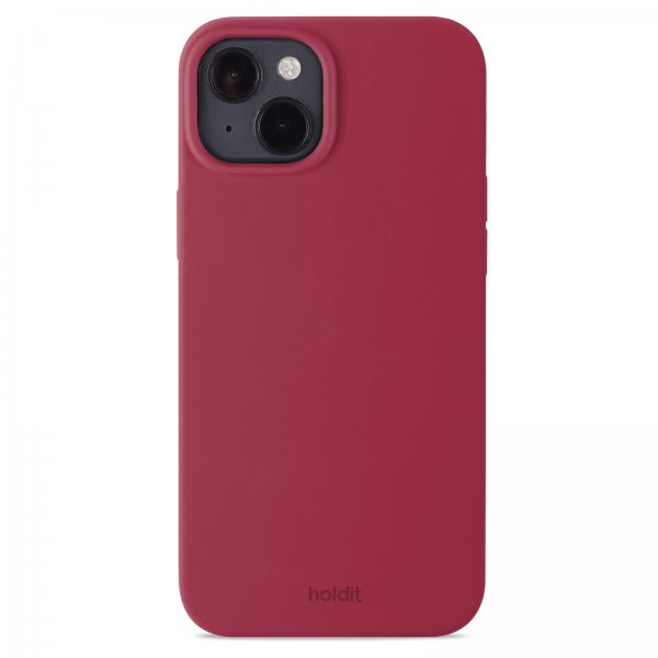 holdit iPhone 15 Plus Skal Silikon Red Velvet