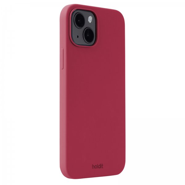 holdit iPhone 15 Plus Skal Silikon Red Velvet