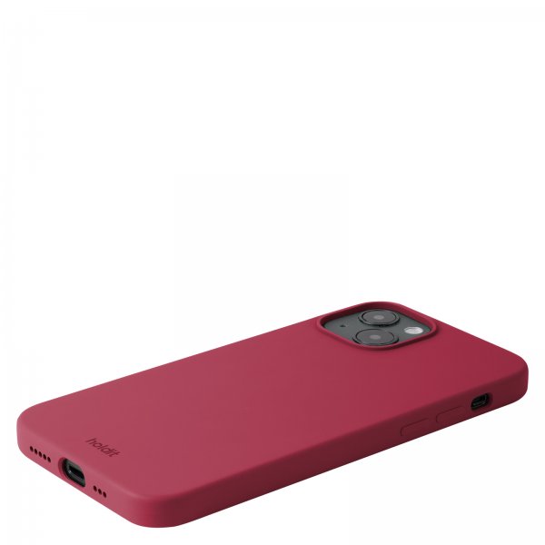 holdit iPhone 15 Plus Skal Silikon Red Velvet