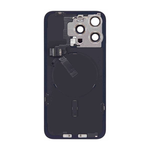 iPhone 15 Pro Max Baksida Glas Komplett OEM - Blå