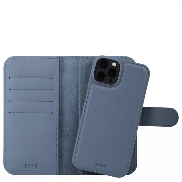 holdit iPhone 12/iPhone 12 Pro Fodral Wallet Case Magnet Plus Pacific Blue