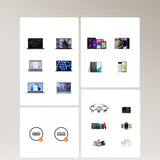 Joyroom 65W Väggladdare med inbyggd USB-C kabel & USB-A/USB-C uttag Svart