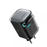 Joyroom 65W Väggladdare med inbyggd USB-C kabel & USB-A/USB-C uttag Svart