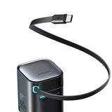 Joyroom 65W Väggladdare med inbyggd USB-C kabel & USB-A/USB-C uttag Svart
