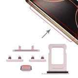 Knappar och Simkorthållare för iPhone 15 och 15 Plus - Rosa