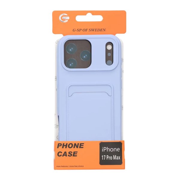 iPhone 17 Pro Max Skal Korthållare Lila