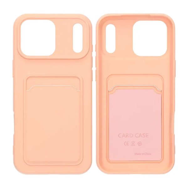 iPhone 17 Pro Max Skal Korthållare Rosa