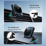 ESR Bilhållare Qi2 Air Vent/Dashboard Wireless Car Charger CryBoost HaloLock Svart