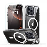 ESR iPhone 16 Pro Skal och Skärmskydd Classic Hybrid Kickstand MagSafe Set Transparent