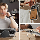 ESR iPhone 16 Pro Skal och Skärmskydd Classic Hybrid Kickstand MagSafe Set Transparent
