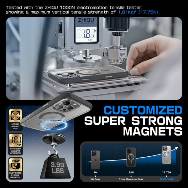 Supcase iPhone 16 Pro Max Skal UB Mag Grå