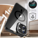 ESR iPhone 16 Skal och Skärmskydd Classic Hybrid Kickstand MagSafe Set Svart Transparent