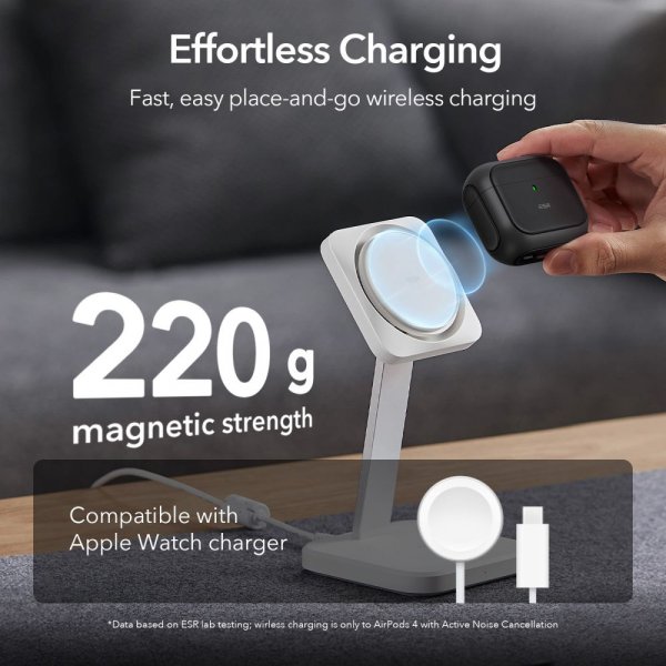 ESR AirPods 4 Skal Orbit Hybrid HaloLock Svart