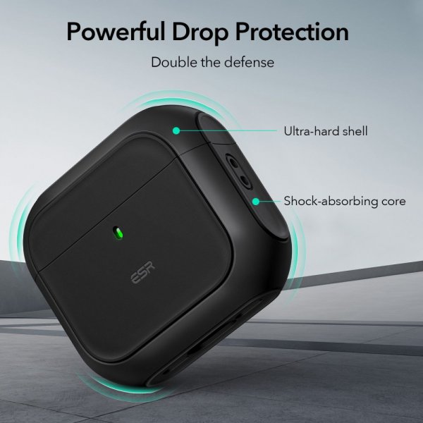 ESR AirPods 4 Skal Orbit Hybrid HaloLock Svart