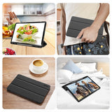Dux Ducis Samsung Galaxy Tab S9 Plus/S9 FE Plus/S10 Plus Fodral DOMO Series Svart