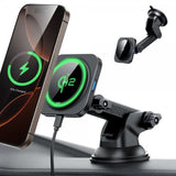 ESR Bilhållare Qi2 Dashboard Wireless Car Charger HaloLock Svart