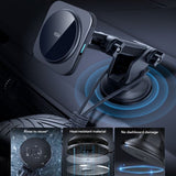 ESR Bilhållare Qi2 Dashboard Wireless Car Charger HaloLock Svart
