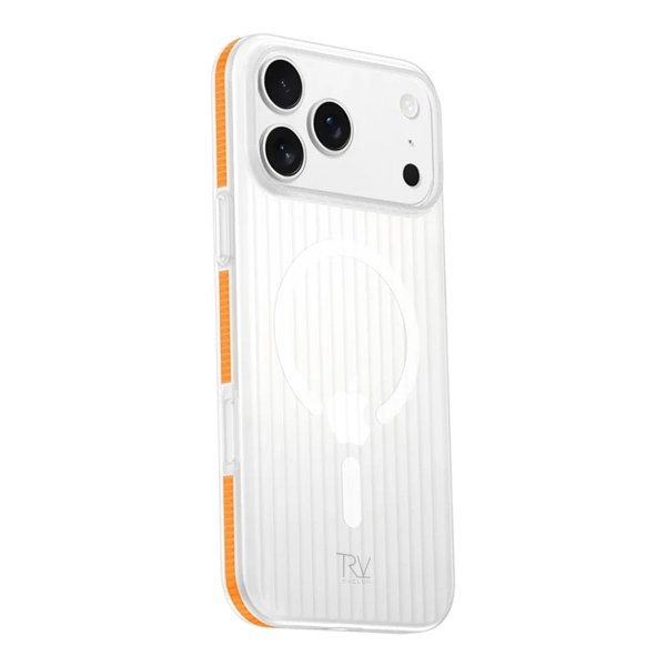 Rvelon iPhone 17 Pro Skal Korrugerad MagSafe Orange
