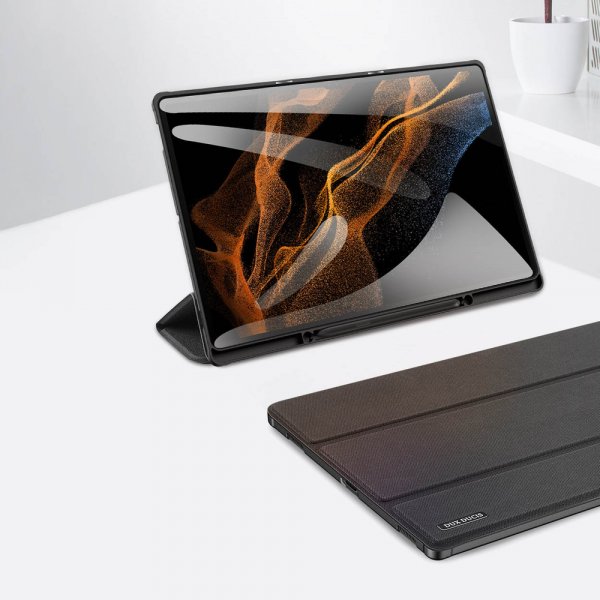 Dux Ducis Samsung Galaxy Tab S8 Ultra/S9 Ultra/S10 Ultra Fodral DOMO Series Svart