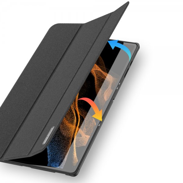 Dux Ducis Samsung Galaxy Tab S8 Ultra/S9 Ultra/S10 Ultra Fodral DOMO Series Svart