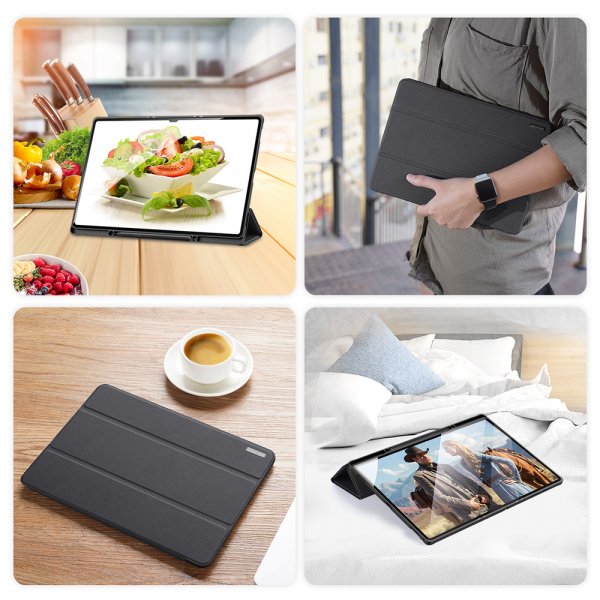 Dux Ducis Samsung Galaxy Tab S8 Ultra/S9 Ultra/S10 Ultra Fodral DOMO Series Svart