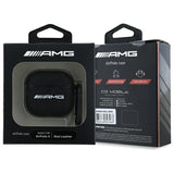 Mercedes Benz AirPods 4 Skal Äkta Läder AMG Svart