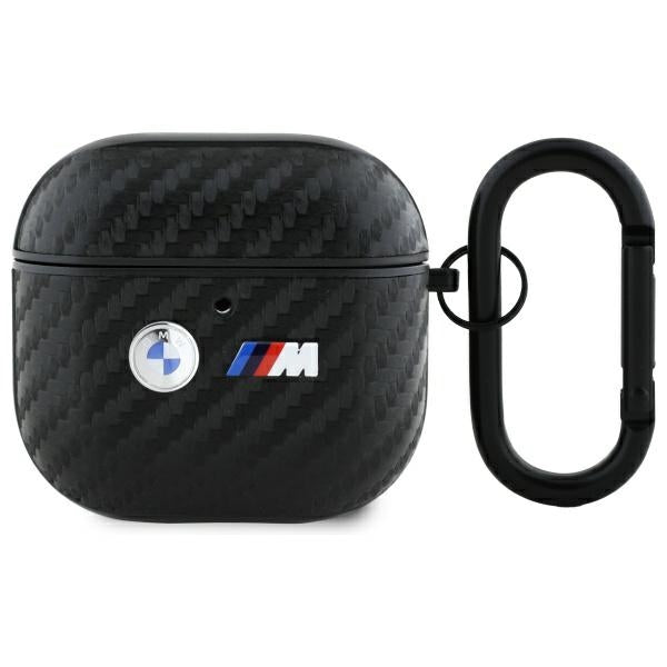 BMW AirPods 4 Skal Carbon Double Logo Svart