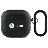 BMW AirPods 4 Skal Carbon Double Logo Svart
