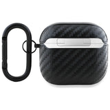 BMW AirPods 4 Skal Carbon Double Logo Svart