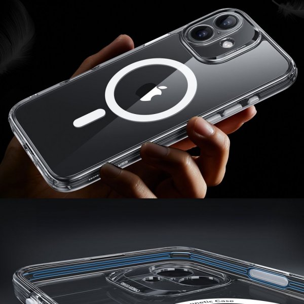 ESR iPhone 16 Skal och Skärmskydd Classic Pro MagSafe Set Transparent