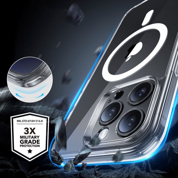 ESR iPhone 16 Pro Max Skal och Skärmskydd Classic Pro MagSafe Set Transparent