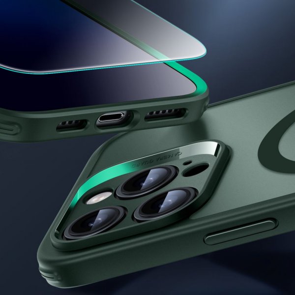 ESR iPhone 16 Pro Skal och Skärmskydd Classic Pro MagSafe Set Grön