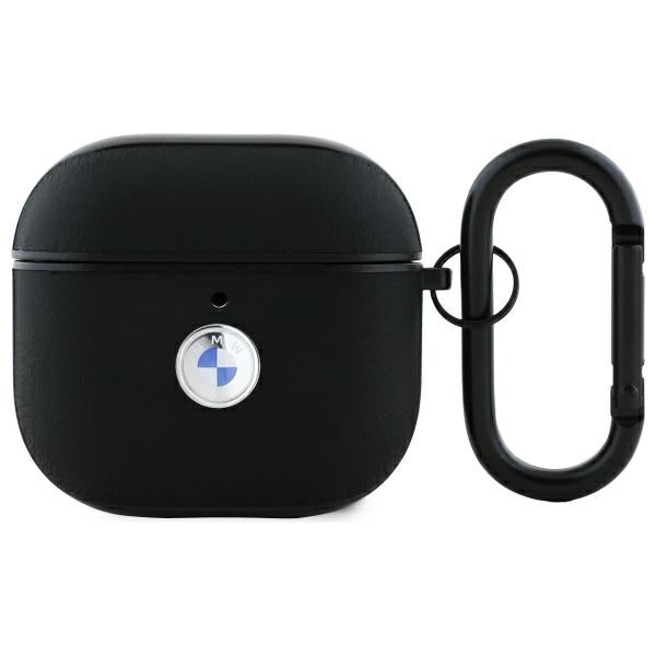 BMW AirPods 4 Skal Äkta Läder Svart