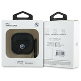 BMW AirPods 4 Skal Äkta Läder Svart