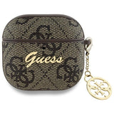 Guess AirPods 4 Skal 4G Charm Brun
