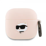 Karl Lagerfeld AirPods 4 Skal Choupette 3D Rosa