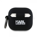 Karl Lagerfeld AirPods 4 Skal Karl & Choupette 3D Svart
