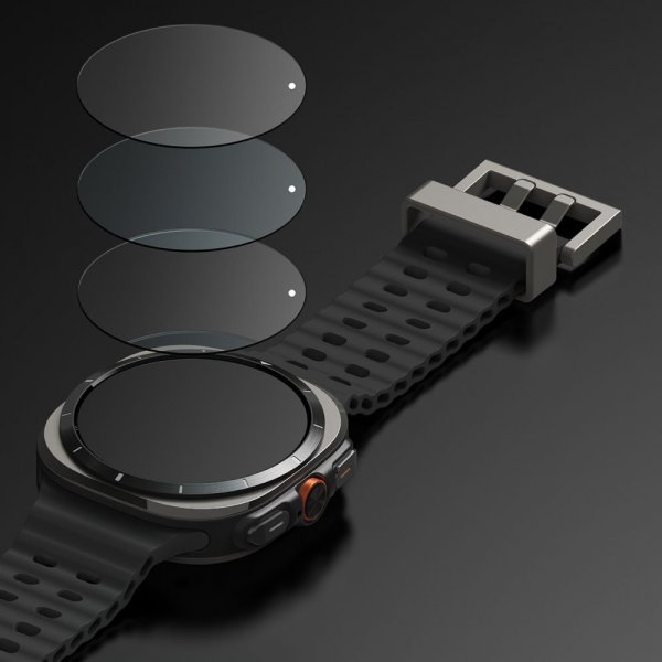 Ringke Samsung Galaxy Watch Ultra 47mm Skal och Skärmskydd Slim & Glass Transparent
